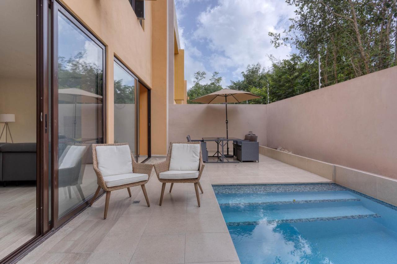 Brand New 3Br 3Ba House With Private Pool By Simply Comfort Playa del Carmen Buitenkant foto